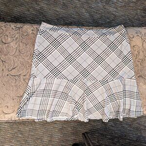 Cato Plaid Ruffled Skirt